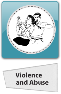 Violence and Abuse Pictures Button